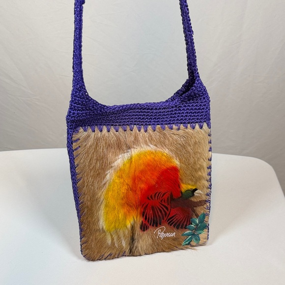 Traditional Handwoven Bilum Bag Orgins Papua New Guinea - Picture 8 of 10